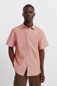 Springfield Camisa manga corta lino