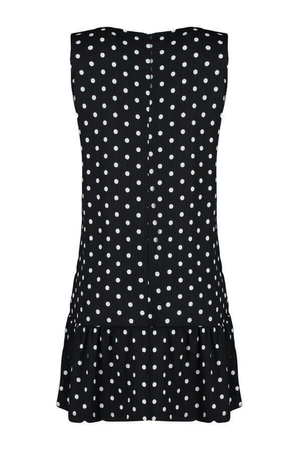 Trendyol Vestido mini de bolinhas preto