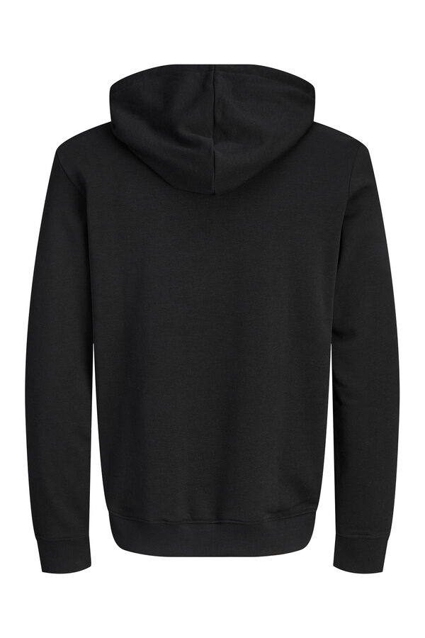 Jack & Jones Cotton hooded sweatshirt black