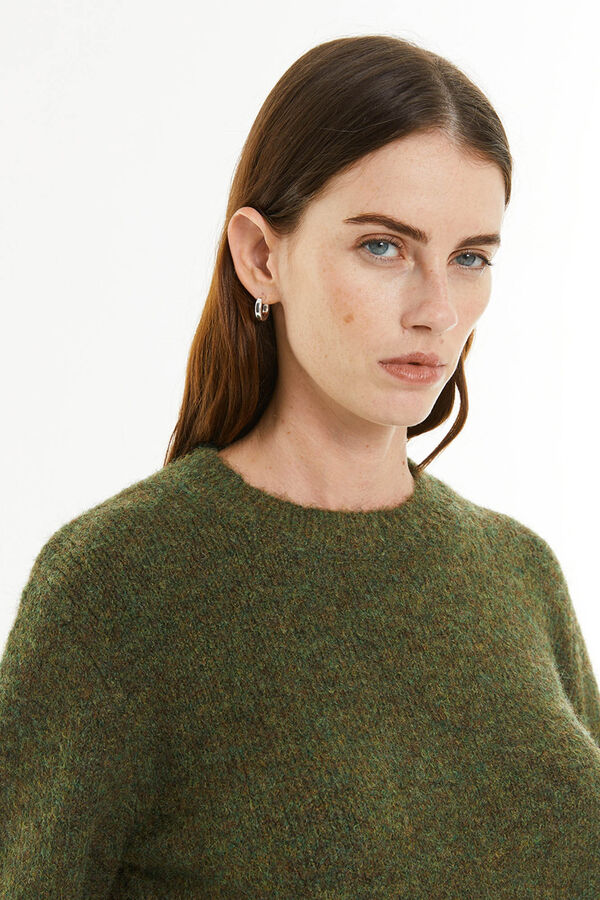 System Action Camisola de gola redonda verde