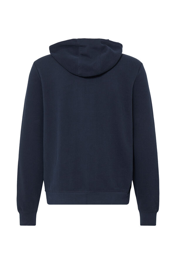 Blend Sweatshirt piqu&eacute; com capuz azul
