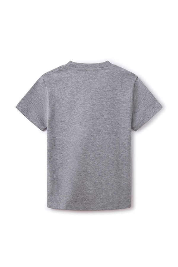 Springfield Camiseta print mosaico niño gris medio