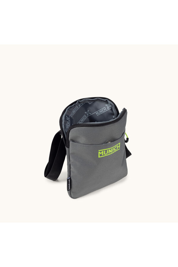 Munich Bolsa tiracolo fina cinzento