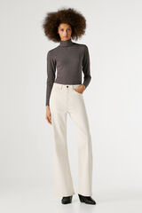 Pepe Jeans Pantal&oacute;n vaquero acampanado tiro alto marfil