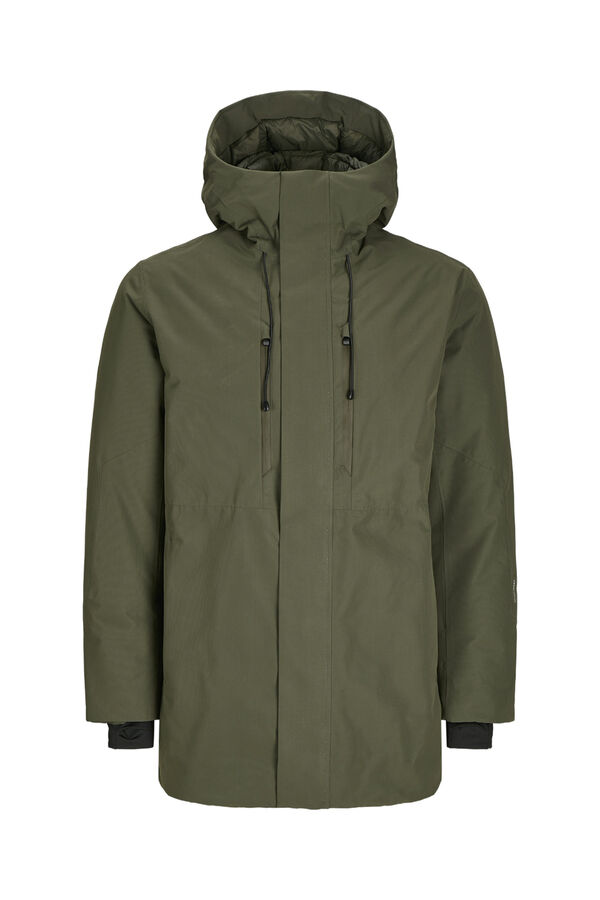 Jack & Jones Parka tejido t&eacute;cnico verde