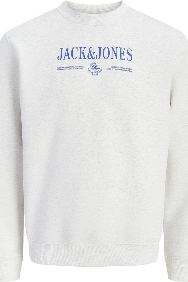 Jack & Jones Sweatshirt gola redonda branco