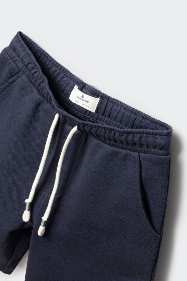 Springfield Kids Basic jogger Bermuda shorts black