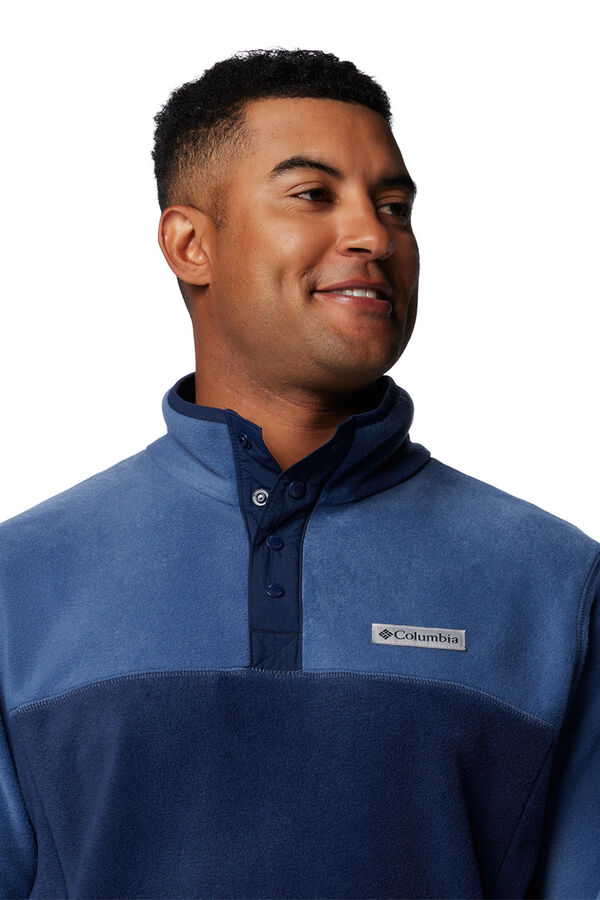 Columbia polar para homem Steens Mountain™ II com zíper e meio fecho azul