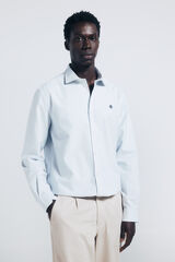Springfield Camisa oxford riscas azul