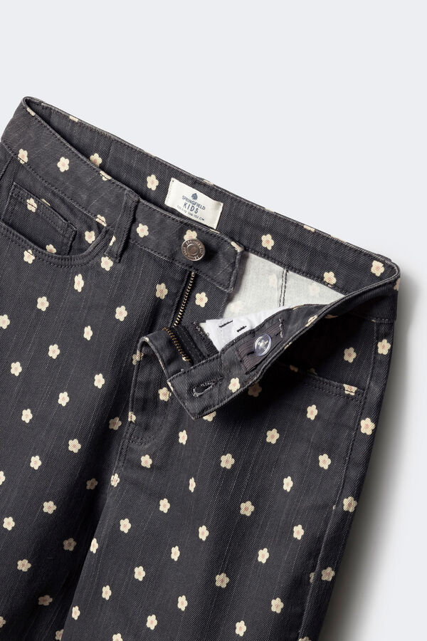 Springfield Kids culotte margaridas para menina cinzento