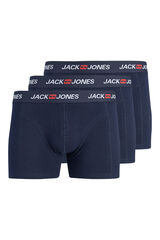 Jack & Jones PLUS Boxer curto em algod&atilde;o azul