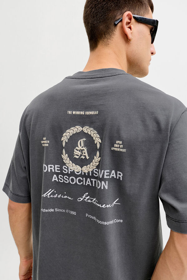 Jack & Jones T-shirt manga curta lavada preto