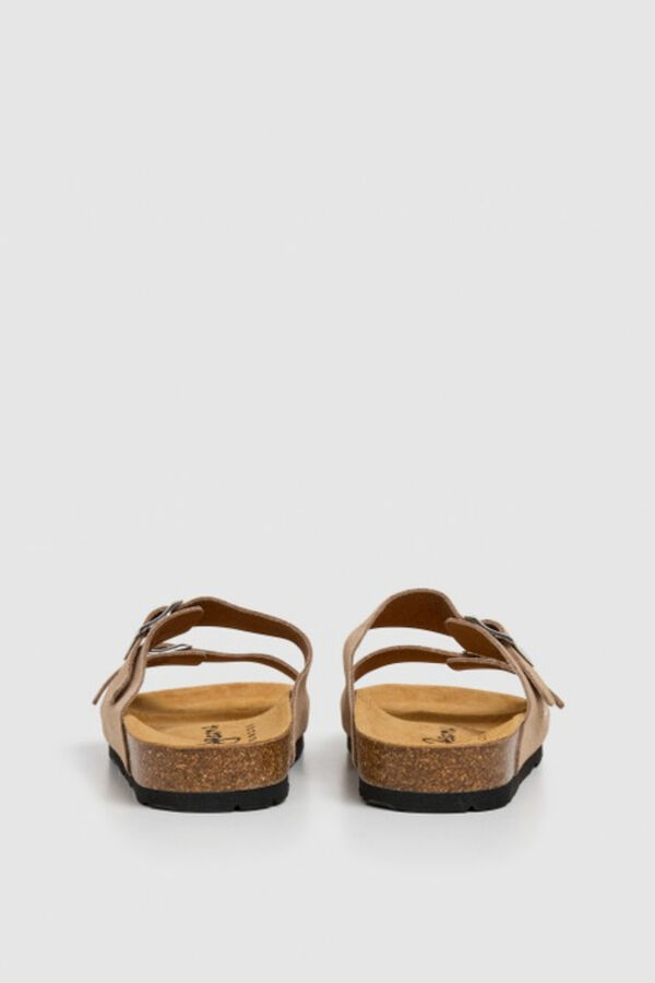 Pepe Jeans Sand&aacute;lias anat&oacute;micas com fivelas bege