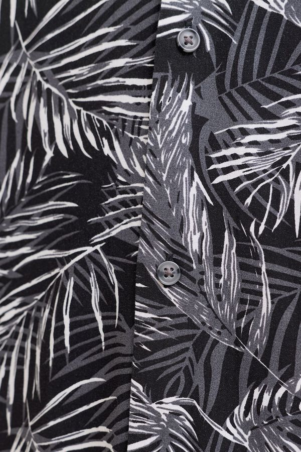 Jack & Jones Camisa relaxed fit em viscose preto