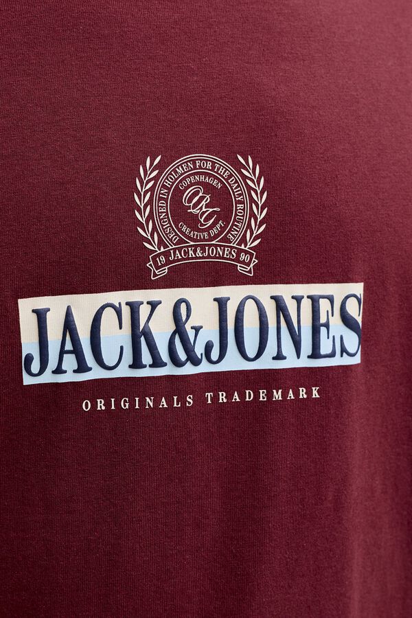 Jack & Jones T-shirt regular estampada rosa