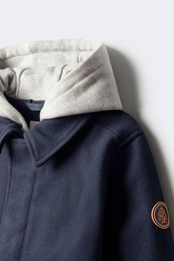 Springfield Kids Parka de tecido infantil azul