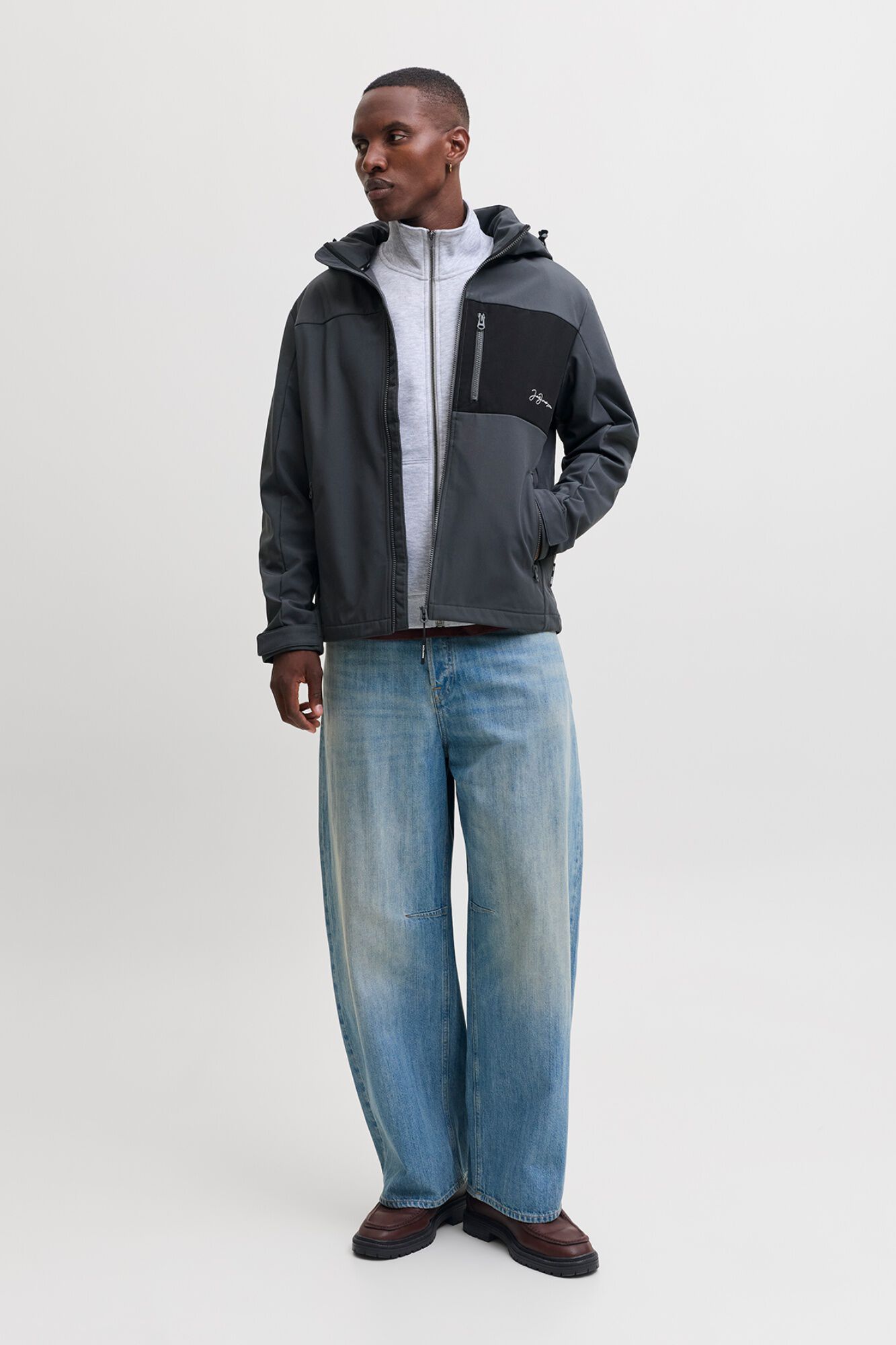Jack & Jones Blus&atilde;o softshell com capuz