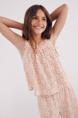 Springfield Kids Top estampado mangas para menina rosa