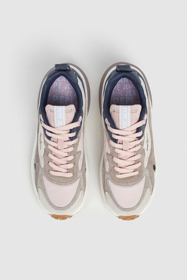 Pepe Jeans Tênis com detalhes de estampa animal rosa