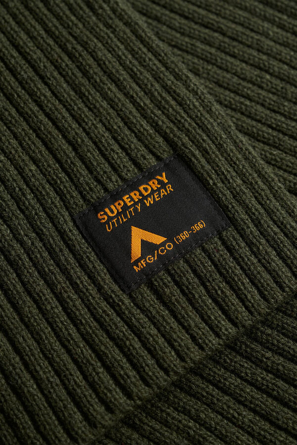Superdry cachecol canelado Caqui escuro