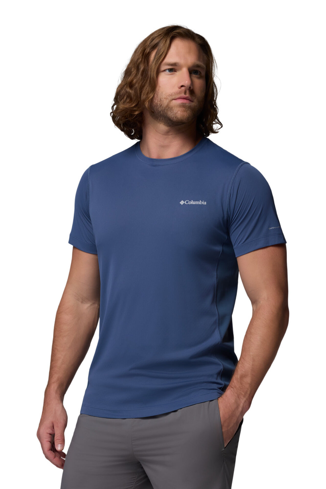 Columbia T-shirt t&eacute;cnica de manga curta e gola redonda