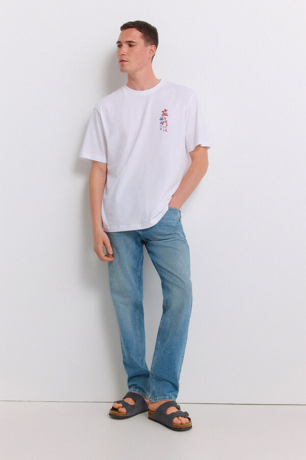 Springfield Jeans slim fit sobretingido azul