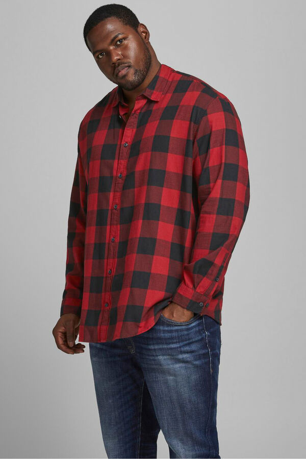 Jack & Jones PLUS Camisa PLUS de regular fit vermelho