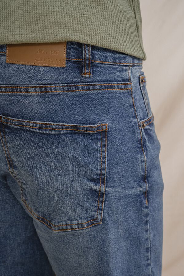 Celopman Denim slim b&aacute;sico azul