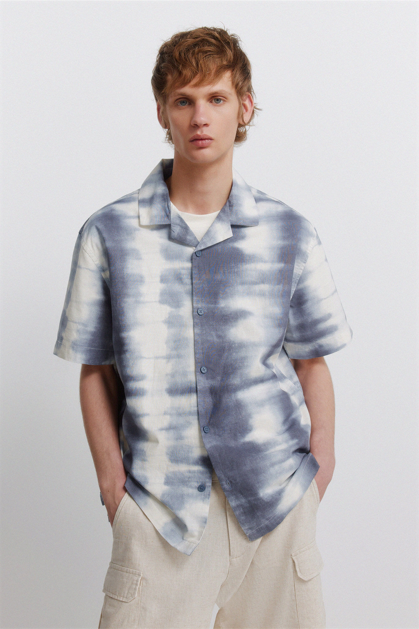Springfield Camisa manga corta bowling estampada