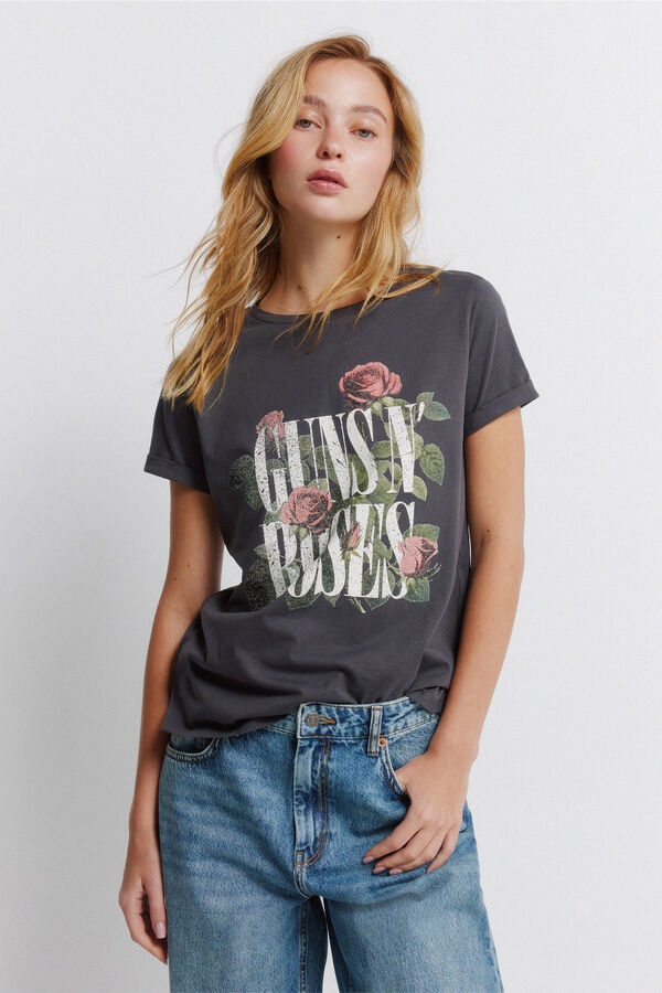 Springfield T-shirt manga curta cinzento