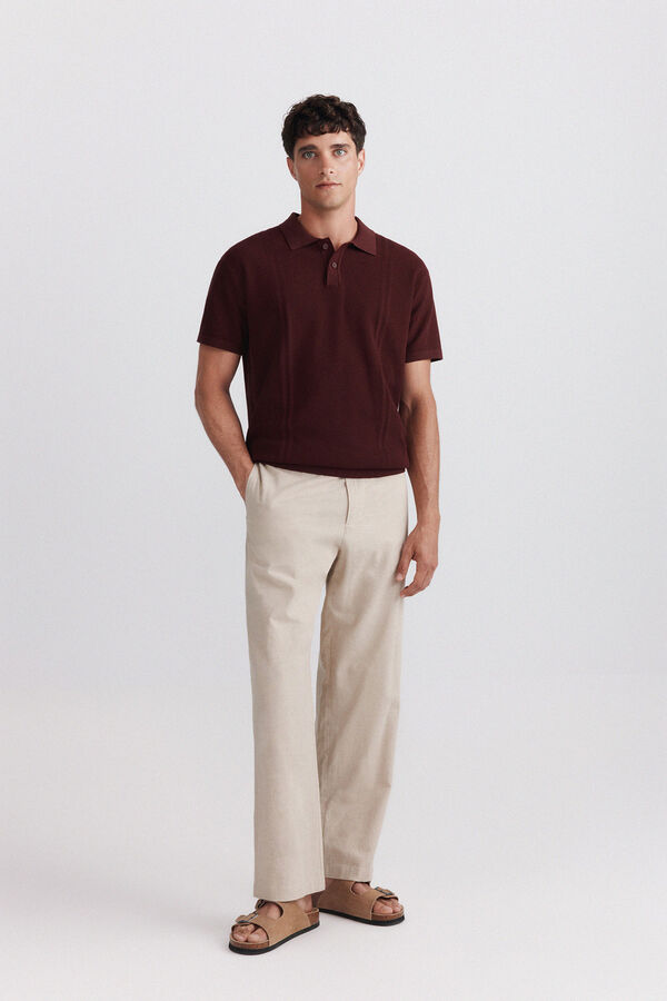 Springfield Polo b&aacute;sico com estrutura vermelho