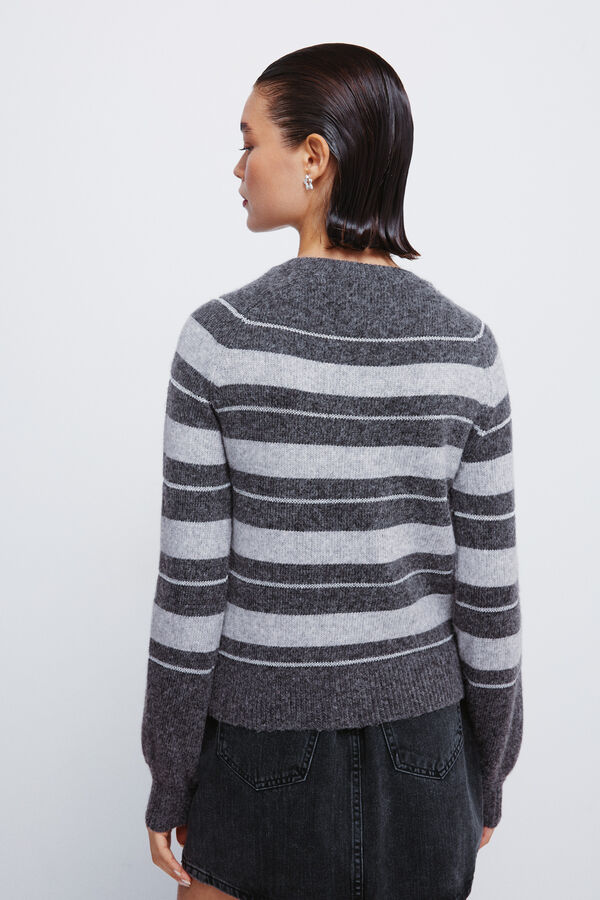 Springfield Camisola riscas de lurex cinzento