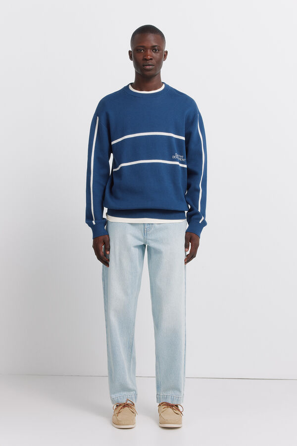 Springfield Cal&ccedil;as chino de ganga lavagem clara azul