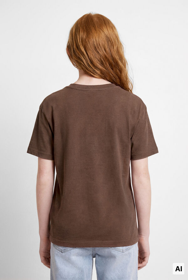 Springfield Kids T-shirt de manga curta "Bear Hug" menina cru