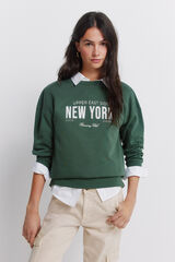 Springfield Sweatshirt " New York" verde