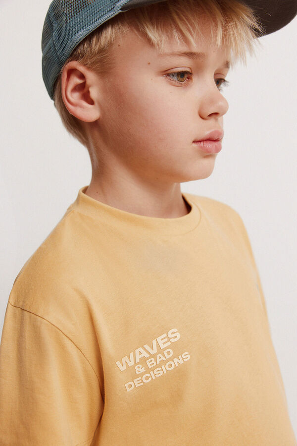 Springfield Kids T-shirt manga curta estampado de ondas para menino estampado