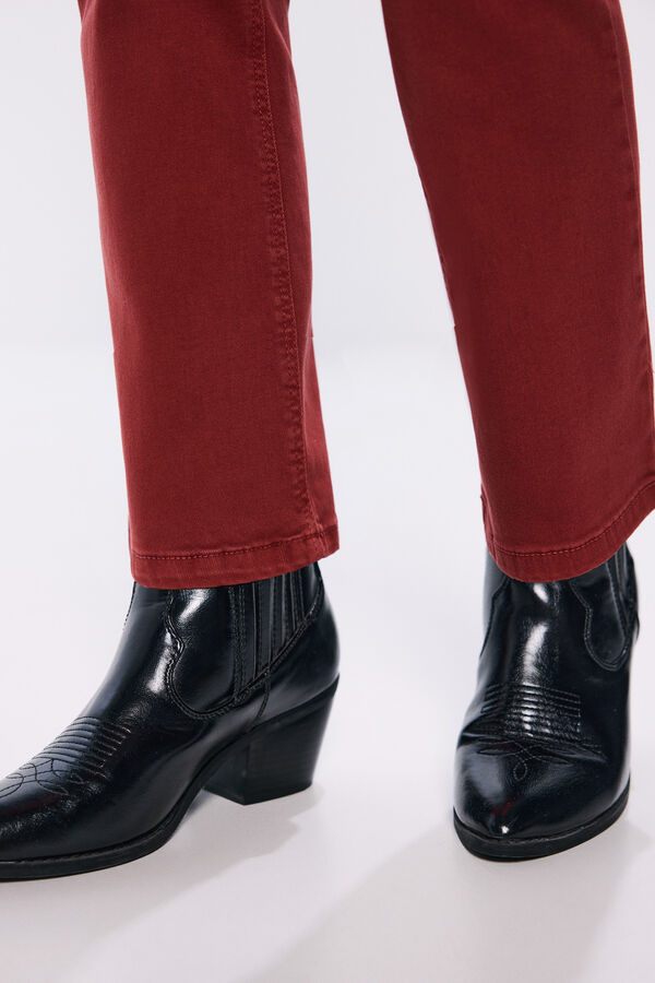 Springfield Jeans kick flare color burdeos