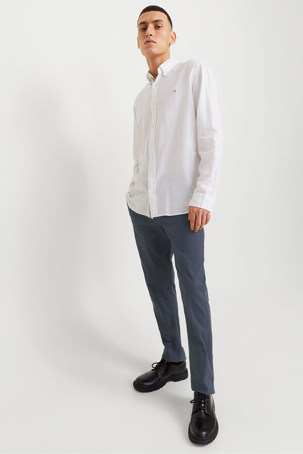 Jack & Jones Calças chino slim fit azul