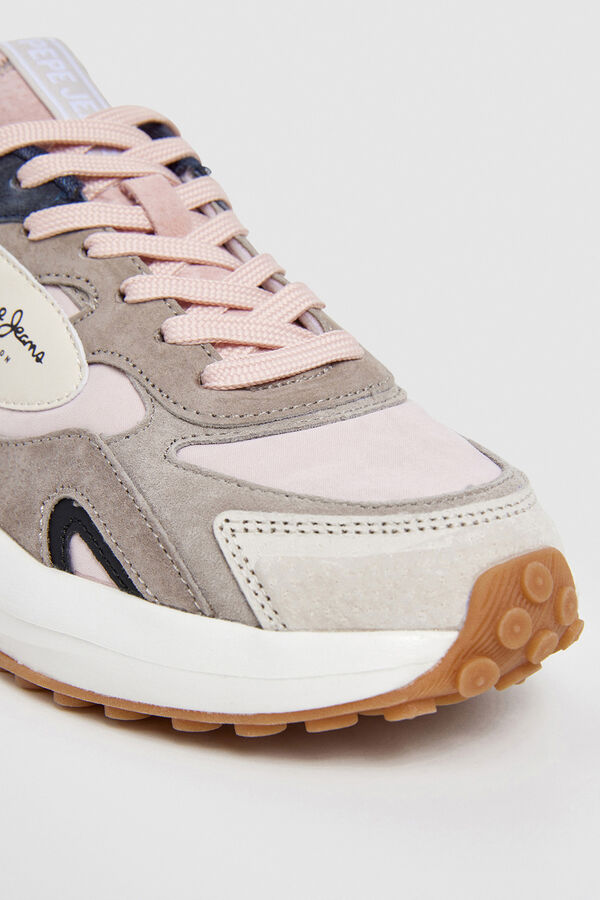 Pepe Jeans Tênis com detalhes de estampa animal rosa