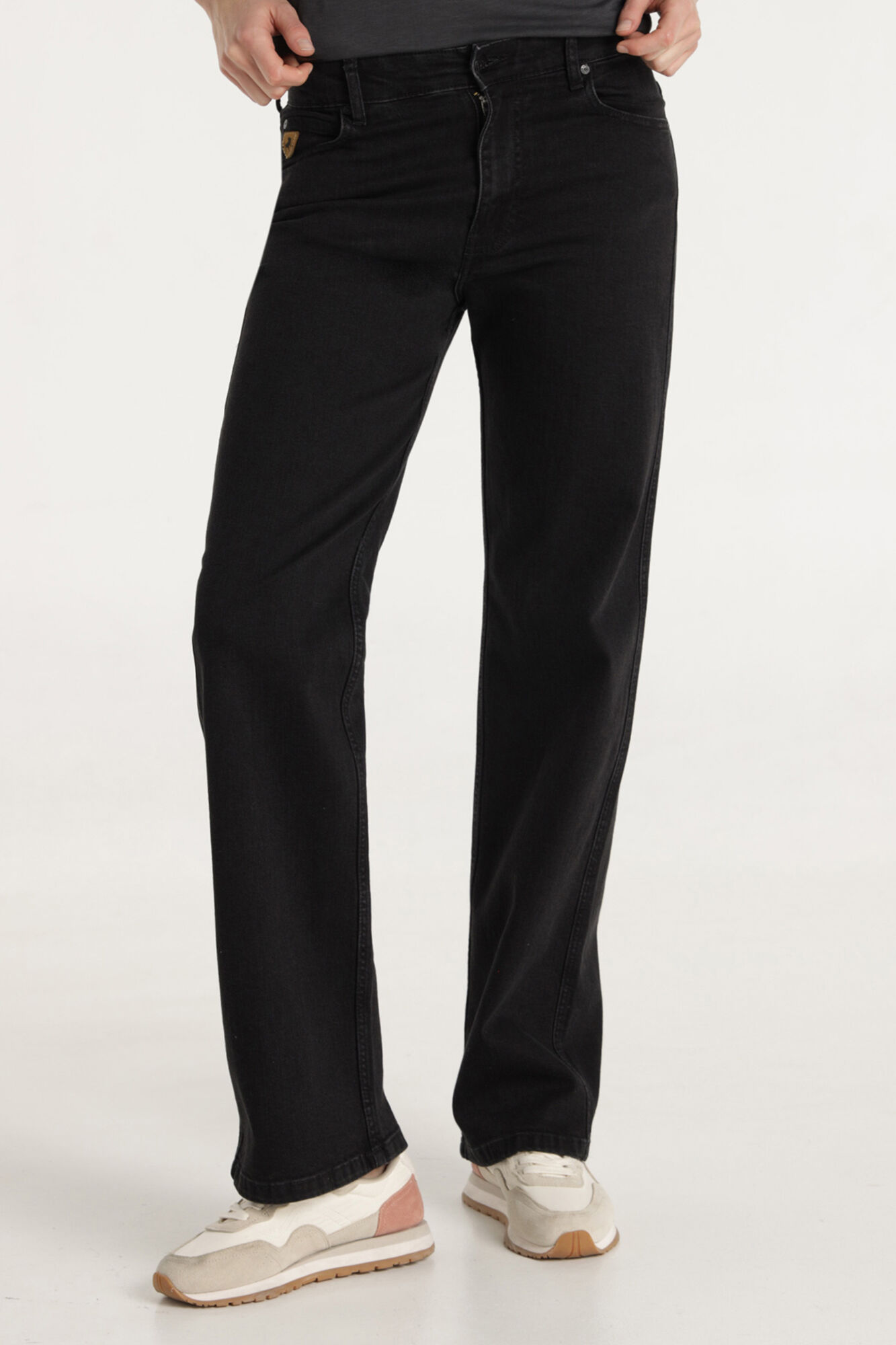 Lois  Cal&ccedil;a jeans preta lavada