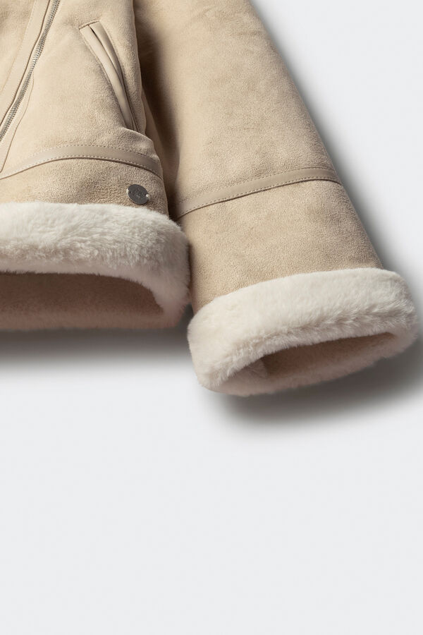 Springfield Kids Casaco dupla face para menina castanho