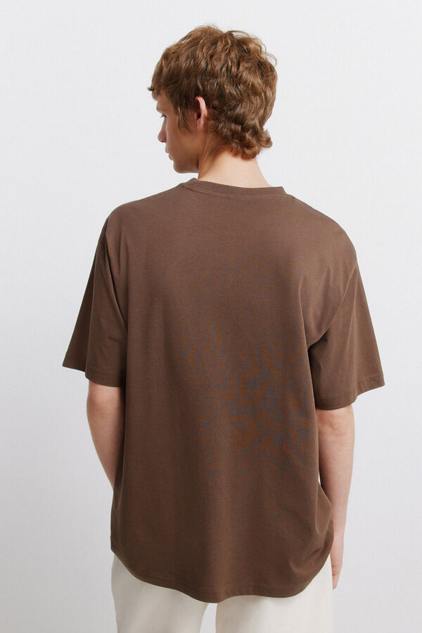 Springfield T-shirt bordado &eacute;tnico cru