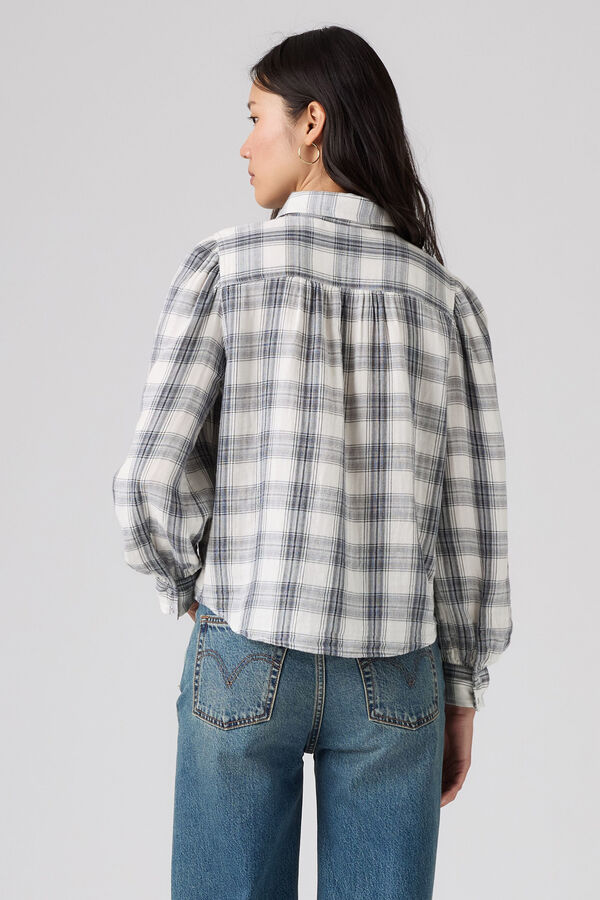 Levi's Camisa de manga comprida em algod&atilde;o azul