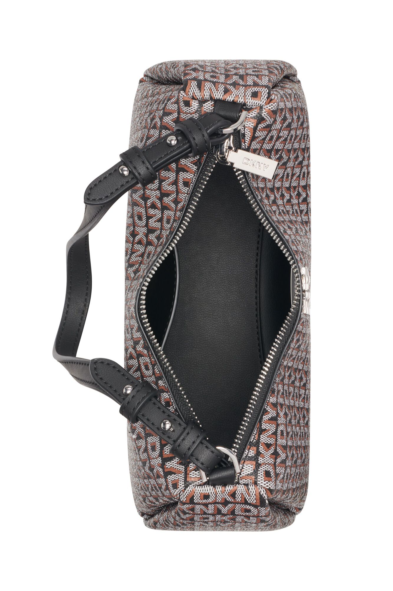 DKNY Mala de ombro acolchoada estampada