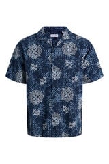 Jack & Jones Printed resort shirt blue