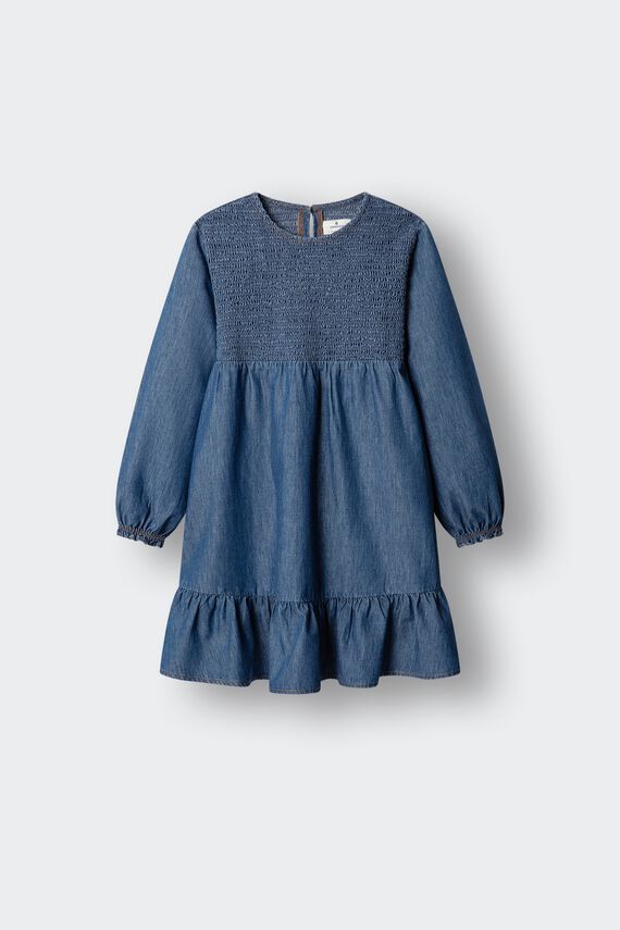 Vestido denim niña
