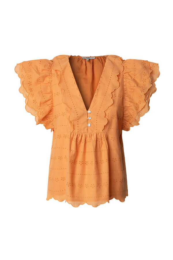 Pepe Jeans Blusa Feminina Manga Curta vermelho
