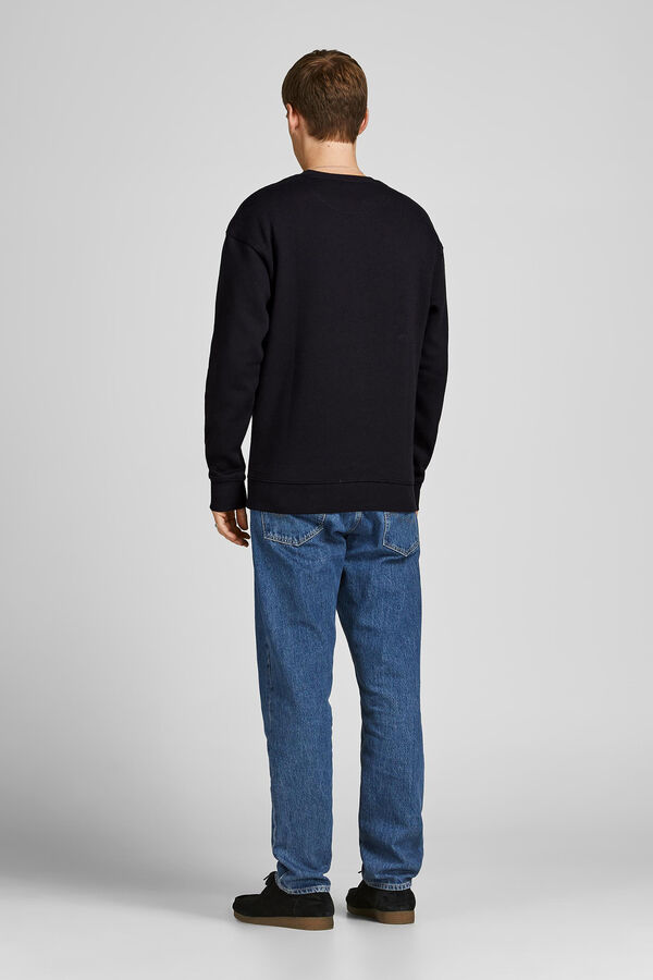 Jack & Jones Regular fit plain sweatshirt black