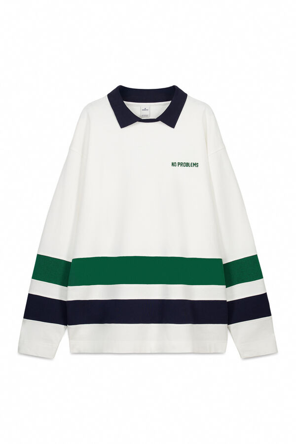 Springfield T-shirt de manga comprida dupla weekend bege