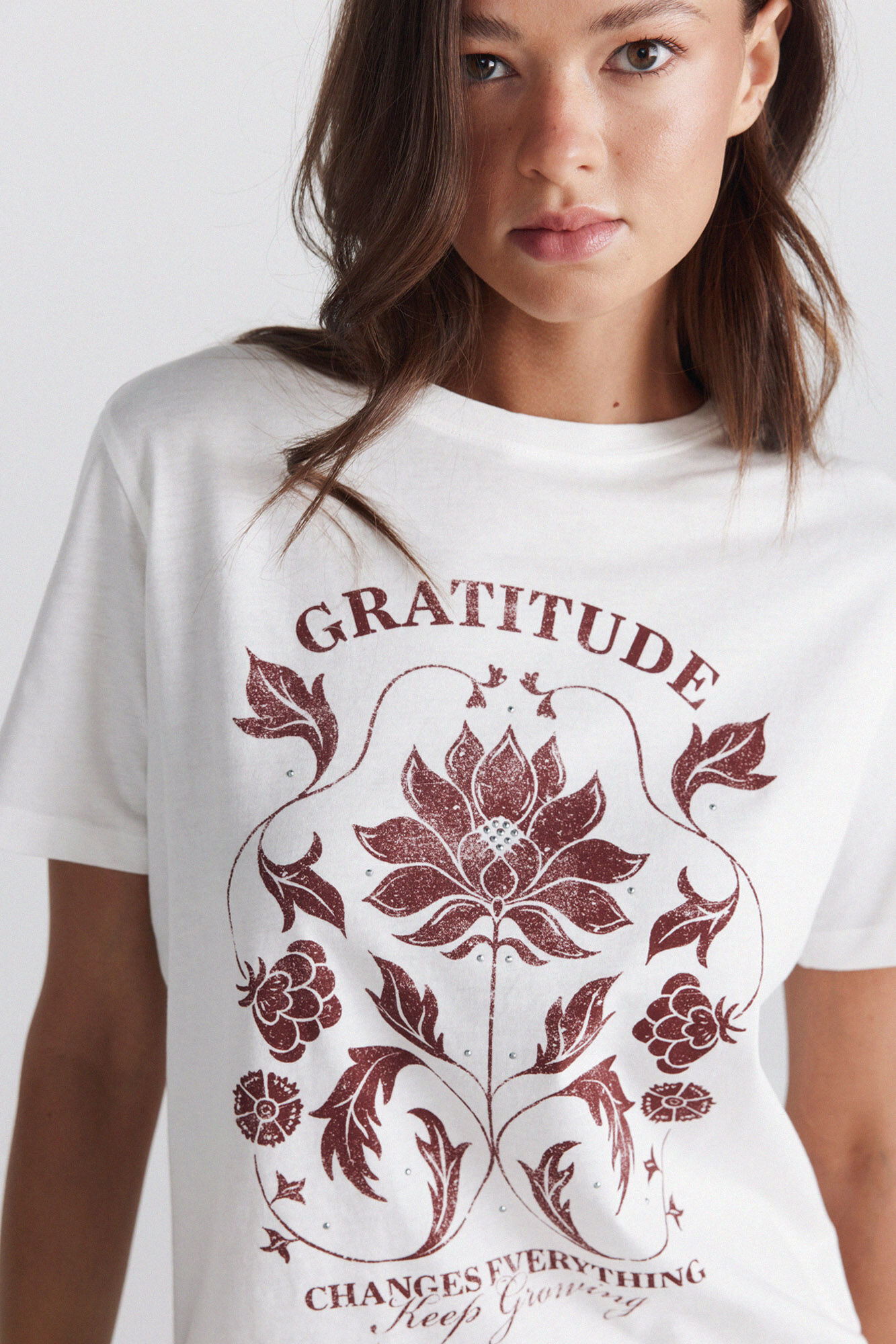 Springfield Camiseta manga corta dibujo boho